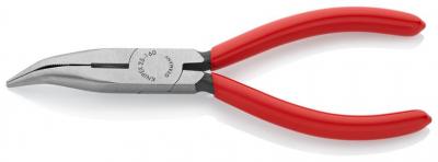 Klieste KNIPEX 25 21 160 SB, 160mm, polgulate, zahnute, pre radiotechniku