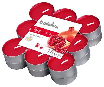 Candles Bolsius Tealight True Scents, pomegranate, pack. 18 pcs