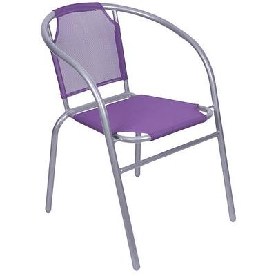 <p>Chair LEQ BRENDA, purple, 60x71 cm</p>