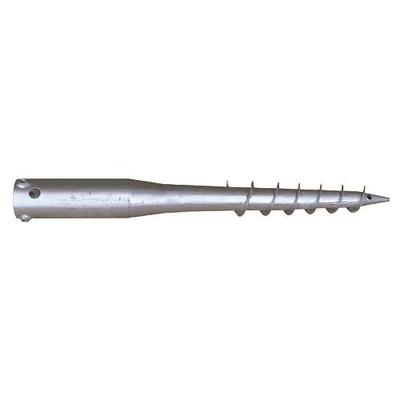 Ground anchor A 550x60x1,7 mm, 3xM8, galvanized