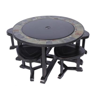 2ND CLASS Grill and Fire Pit Strend Pro Grill, metal, 4 chairs, 3 in 1, 105x75 cm, charcoal, garden
