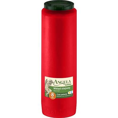Bolsius Angela Fill NR08 red, 185 h, 550 g, oil