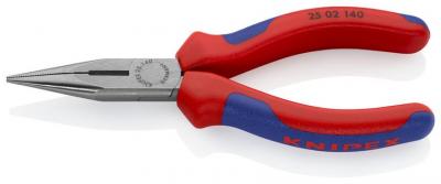 Klieste KNIPEX 25 02 140, 140mm, polgulate, rovne, pre radiotechniku