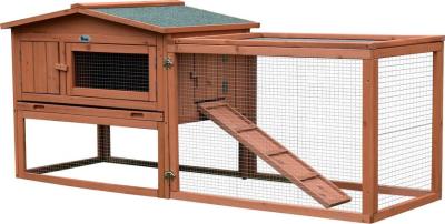 Rabbit hutch Strend Pro, with roof, 158x58x68 cm