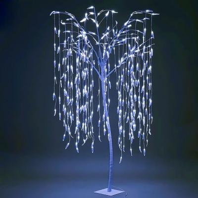 Stromček MagicHome Vianoce, vŕba, 384 LED, studená biela, 180 cm