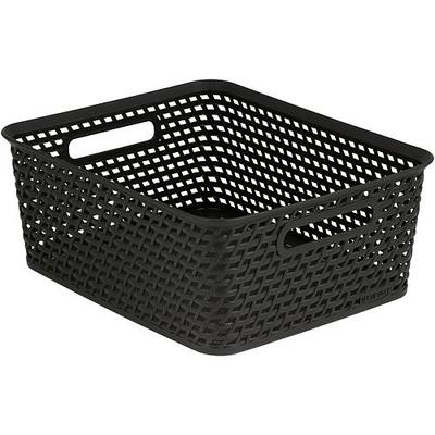 Laundry basket Curver® Your Style M, Off Dark brown, 35x30x13 cm