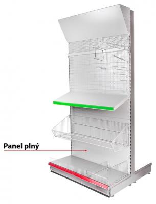 Plain black panel Racks 1250x300x0.6 mm