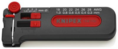 Klieste Knipex 12 80 100 SB, 0.3-1.0mm, mini odizolovacie, Cu vodice