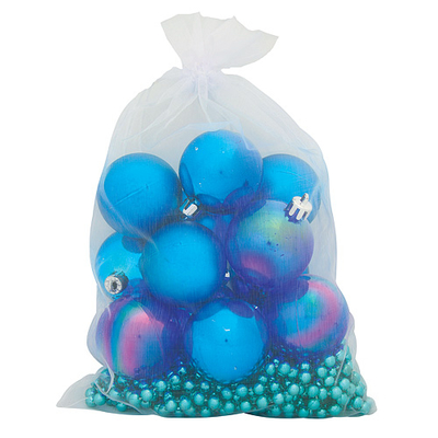 Decorations Xmas BN2 5012, 12 pcs + girlanda, AB021 lightblue