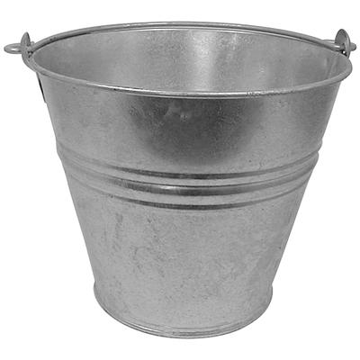 Galvanized bucket 12 lit