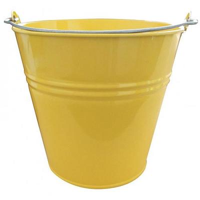 Metal bucket GECO 20092, 7 lit., yelow