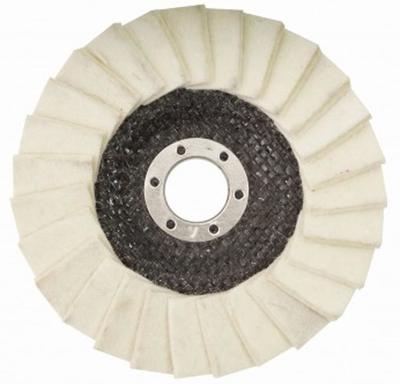 Disc GermaFlex Gerfelt 125x22.2 mm, Felt, lamellar, folded, 6,100 rpm