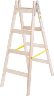 Strend Pro wooden stepladder, 2nd quality, 4 rungs, 1.30 m, max. 150 kg