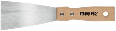 Putty knives Strend Pro Premium S295, 050x1,2 mm, INOX, beech handle