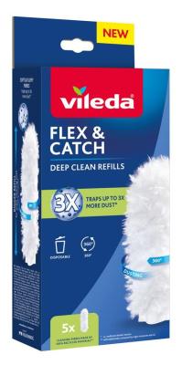 Duster Vileda Flex&Catch, refill, pack of 5 pcs