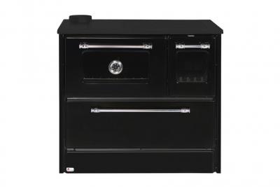 Stove 701-G OMEGA Kuzine, with glass, black, left outlet