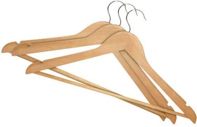 Hanger York 067510, wood, pack. 3 pcs