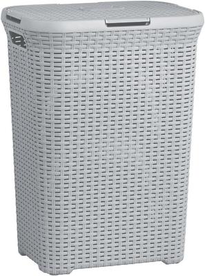 Laundry basket Curver® NATURAL STYLE 60L, gray, 44x61x34 cm
