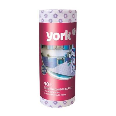 Dish-cloth York 021100, 25x40 cm, roll 40 pcs