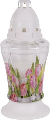 Grave lantern bolsius New Tulips 3D, 18 cm, 36 h