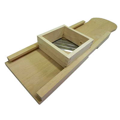 Cabbage slicer, wooden frame, 4 iron blades