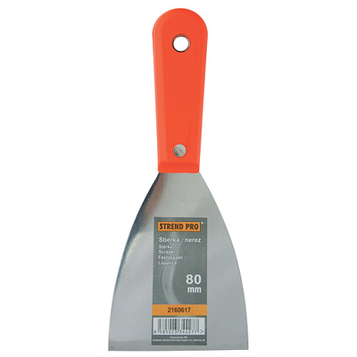 Stainless scraper 080mm Strend Pro, PVC handle