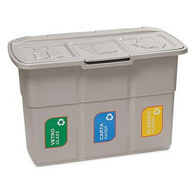 Recycling bins DEAhome ECOPAT 3x 25 lit, grey