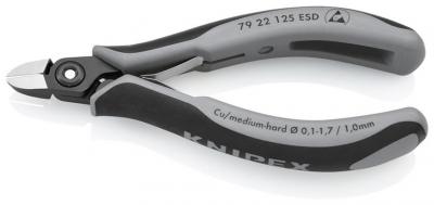 Klieste KNIPEX 79 22 125 ESD, 125 mm, stipacie, bocne, precizne, elektronika
