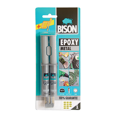 Glue Bison Epoxy Metal, 24 ml