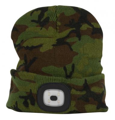 Beanie Cap Strend Pro Albacore kid camouflage S, for kids 4x SMD LED, USB charging