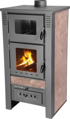 2.TRIEDA Kachle Pro TAURUS Ceramic, mocca, 12 kW, 120 mm, s rúrou na pečenie