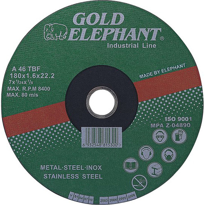 Cutting disc Gold Elephant 125x1,6x22,2mm, steel, inox