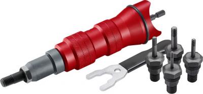 Drill attachment Strend Pro Premium, 1/4", M3 - M10, riveting, for nut rivets, in case