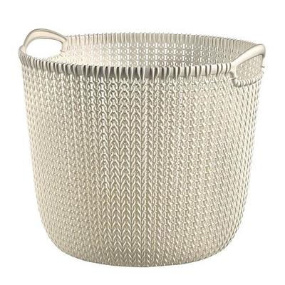 Laundry basket Curver® KNIT 3678, 7L white, 24x27x23 cm