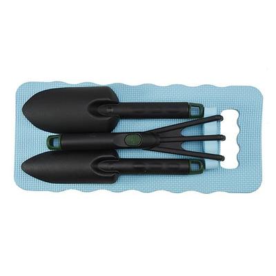 Garden tools set • 1x cultivator, 2x trowel + knee pad EVA