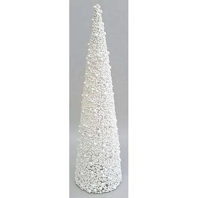 Christmas decoration TreeCone45.White, Berries, 45 cm