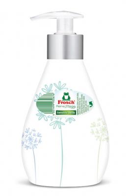 Mydlo Frosch Sensitive, tekuté, s dávkovačom, 300 ml