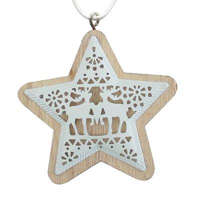 Christmas decorations MagicHome, Star and Deer, pkg. 5 pcs