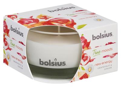 Candle Bolsius Jar True Moods 50/80 mm, new energy (grapefruit and ginger)