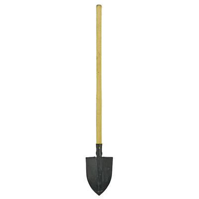 Forged spade Gardex 1300 g, with footboard, with handle
