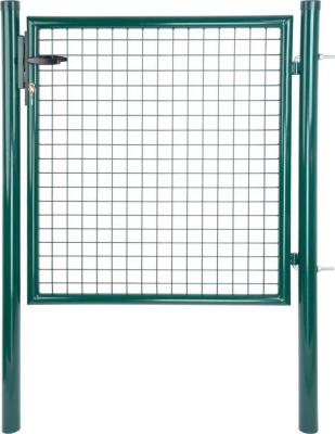 2.TRIEDA Brána Strend Pro METALTEC ECO 2, 1000/1000/50x50 mm, okrúhly rám, zelená, jednokrídlová, záhradná, ZN+PVC, RAL6005