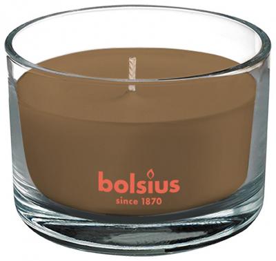 Sviečka Bolsius Jar True Scents 63/90 mm, vonná, škorica/jablko, v skle