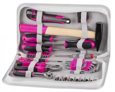 2.TRIEDA Sada náradia pre ženy LADIES PINK SET11, 39 dielna, ružová, v brašni