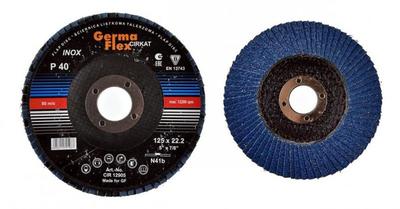 Disc GermaFlex Cirkat T29 125x22, P080, Inox, fan, N41b