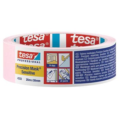Tape tesa® PRO Precision Mask Sensitive, pink, 30 mm, L-25 m