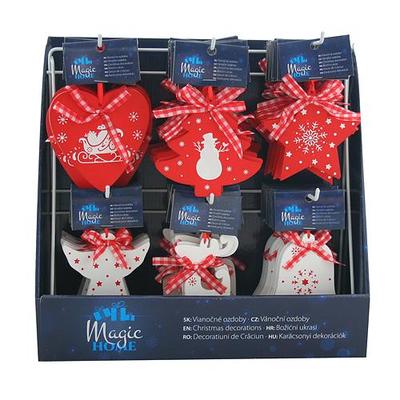 Christmas decorations MagicHome, 6 types, Sellbox 72 pcs