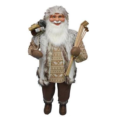 Christmas decoration XmC73, Santa, brown, 150 cm