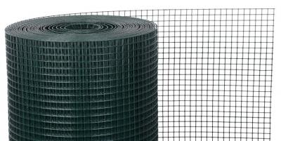 Welded wire net SQUARE PVC coated 25/2,5 mm, 1000 mm, L-25 m