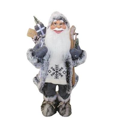 Christmas decoration XmSA40, Santa standing, 080 cm, with skis