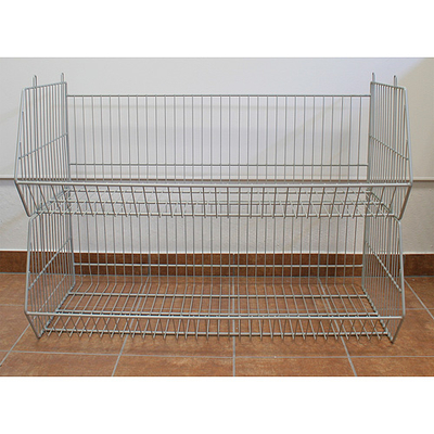 Wired basket H15 1000x500x360 mm, free standing, on the floor